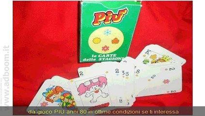 Tải video: COMO, CANTU'   CARTE DA GIOCO PIU ANNI 80 EURO 7