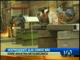 Jorge Glas recorrió las instalaciones de la empresa Sedemi
