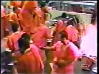 Stingball grenades are used to stop huge fights in prison