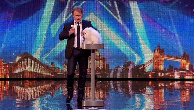Marc Metral and his talking dog on Britain's Got Talent