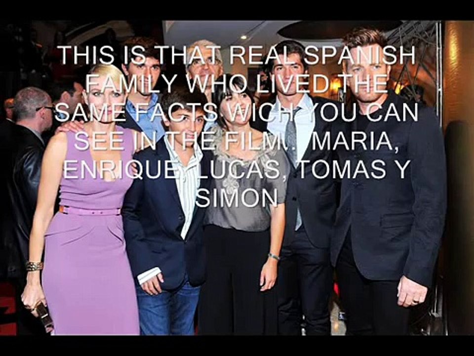 'The impossible'  The real family