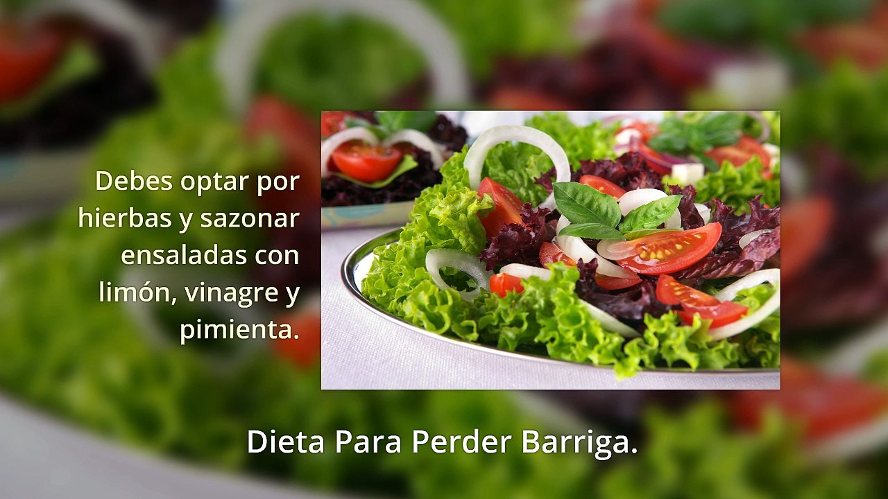 Dieta Para Perder Barriga En 1 Semana