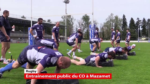 Le Castres Olympique s'entraine à Mazamet