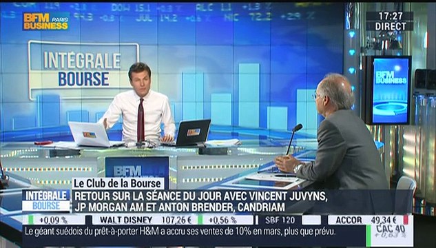 Le Club de la Bourse: Vincent Juvyns, Anton Brender et Jérôme Vinerier - 15/04