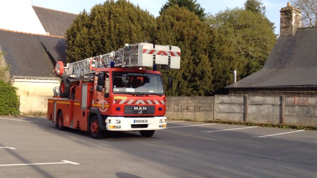 Quimperlé : le feu dans une remise à Kerbertrand