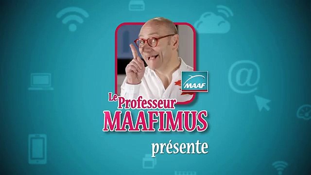 Aubert & Storch pour MAAF - «Professeur Maafimus» - avril 2015 - déclarer un sinistre avec l'appli MAAF et moi
