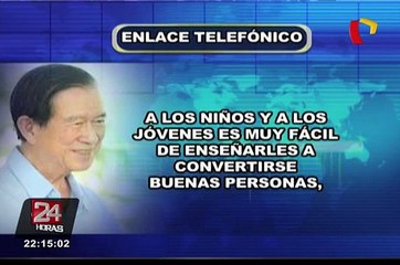 Art-Ong Jumsai en Lima: científico propone la enseñanza de valores humanos (1/2)