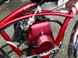 49cc 4 stroke motorized bike with boomer exhaust
