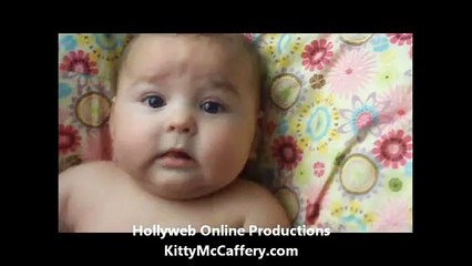 SO FUNNY!!! Bryson scared to hear a baby laughing!