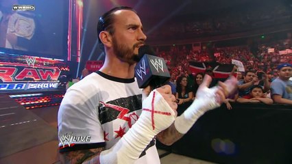 Raw - CM Punk crashes Alberto Del Rio's victory speech