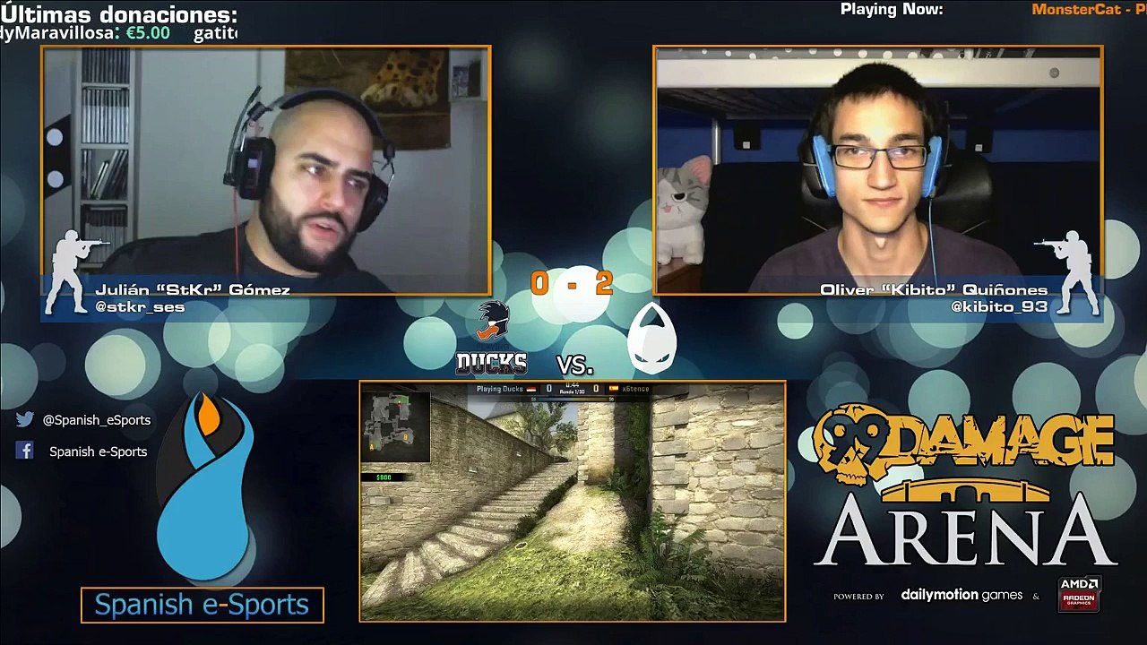 CSGO: Spanish e-Sports - 99Damage ARENA - Playing Ducks Vs X6tence 2/3 (REPLAY)