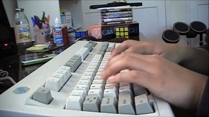 Typing on an IBM Model M Keyboard HD