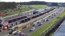 BrandsHatch2015 Race 3 Start Collard Spins Out and Multiple Cars Spin