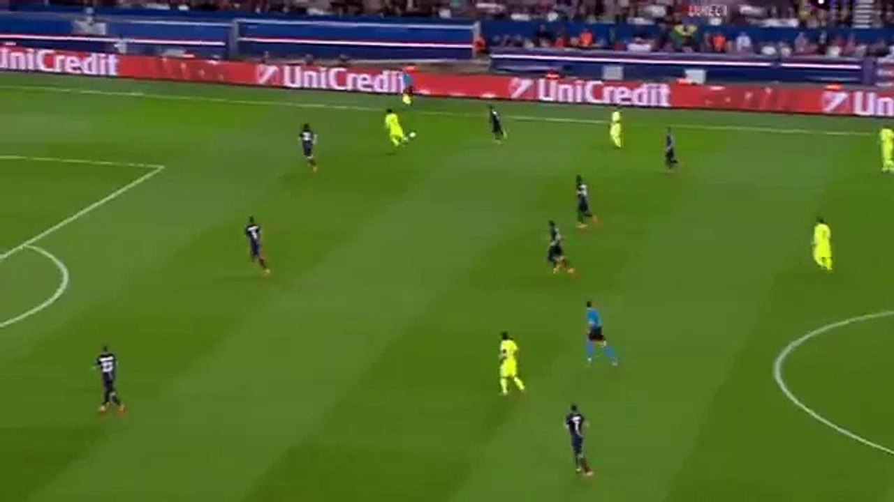 Luis Suarez Great Goal - PSG vs Barcelona 0-2 ( Champions League ) 2015