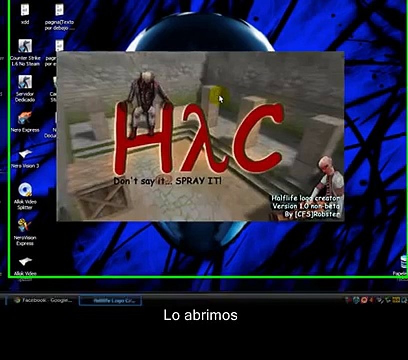 Como usar half life logo creator