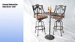 Palm Tree Outdoor Patio 3pc Set Pedestal Bar Table