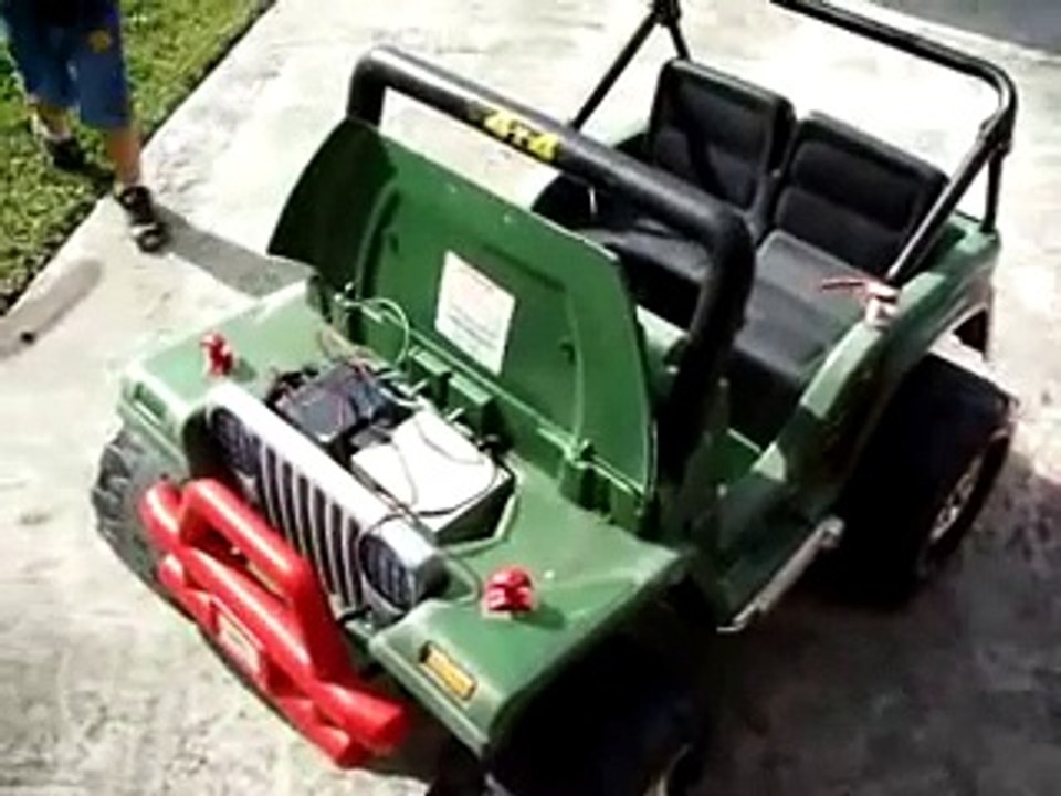How to convert 12v to 36v Power Wheels Jeep