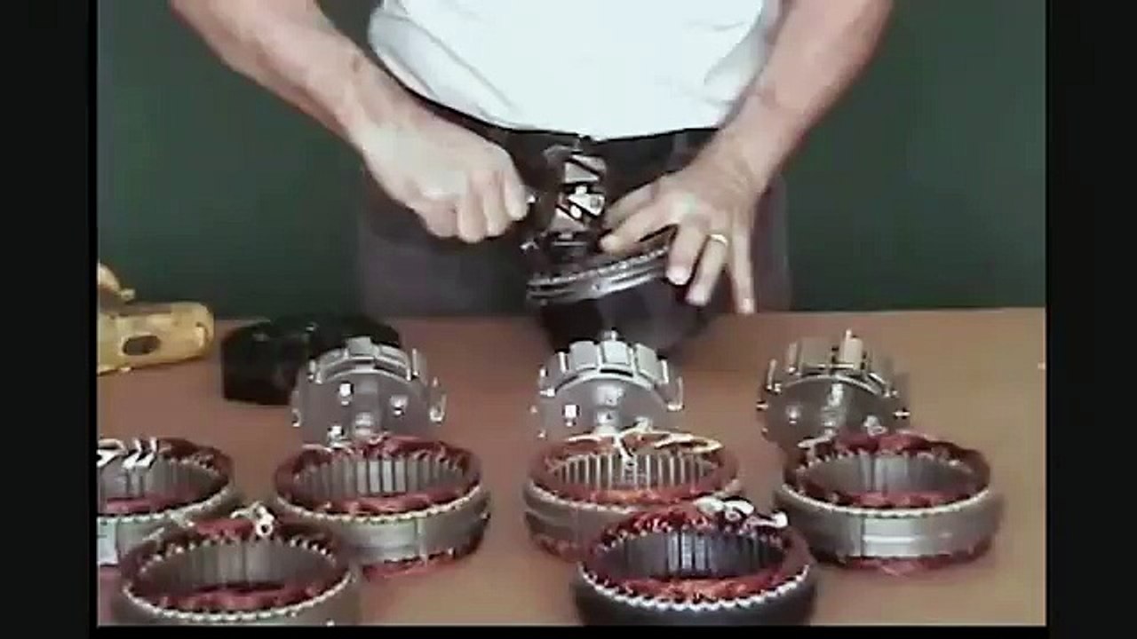 free energy modified alternator A1 with neodymium more energy is generated video