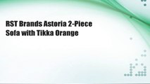 RST Brands Astoria 2-Piece Sofa with Tikka Orange