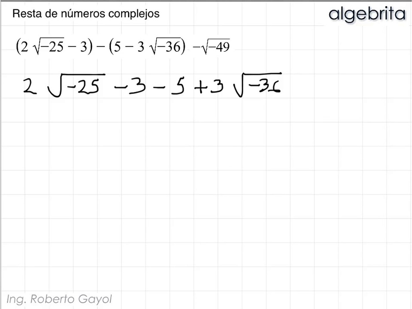 334 Numeros Complejos Resta En Su Forma Rectangular Video