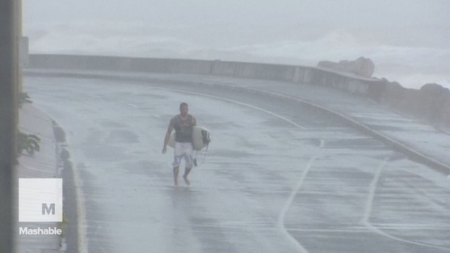 Watch as Tropical Cyclone Marcia made landfall in Queensland