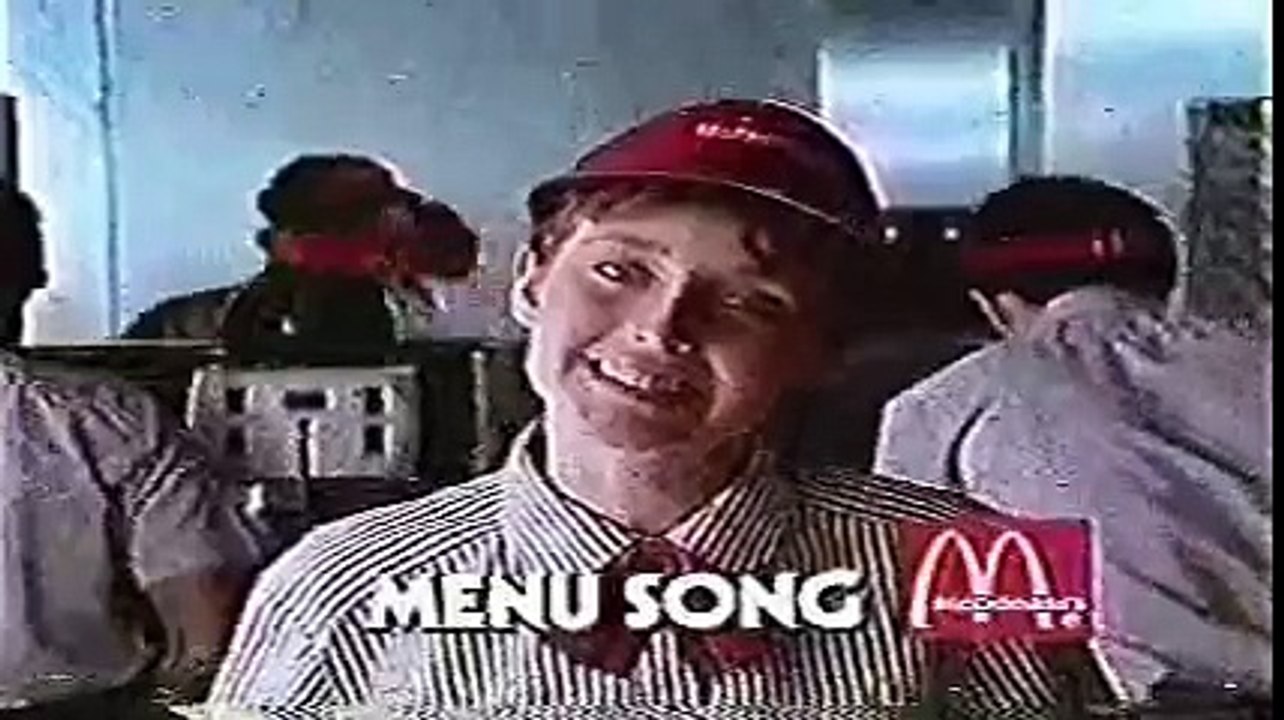 1989 McDonalds "Menu Song" Commercial