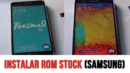Instalar Samsung ROM Stock con Odin (elimina el Root por completo)