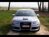 MTM Supercharged B7 Audi RS4 Clubsport!  Launch, 8250 RPM, Crazy Insane sound!
