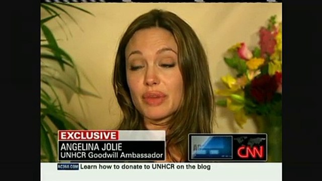 Angelina Jolie on CNN with Anderson Cooper 360