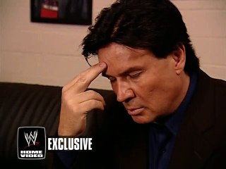 Eric Bischoff talks to Eugene after his match