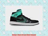 Nike Mens Air Jordan 1 Retro 89 Black Green Glow Cement UK 11