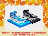 Nike Mens Air Jordan KO High OG Rivalry Pack Limited Edition RARE White Blue Grey UK 12