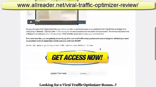 Viral Traffic Optimizer Review - My First Impression Of The Viral Traffic Optimizer