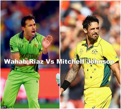 Wahab Riaz VS Dale Steyn,JOHNSON ●BEST SPELL OF WORLD CUP 2015 ●HD