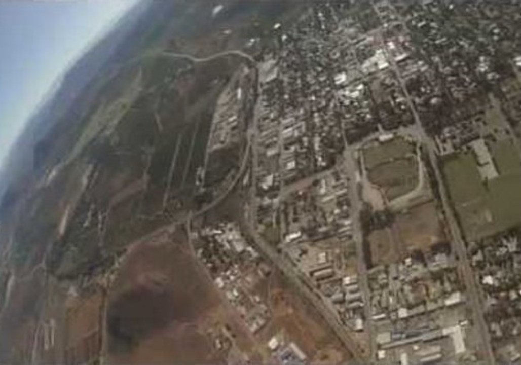 Skydiver's Camera Plummets to the Ground After Parachute Malfunction