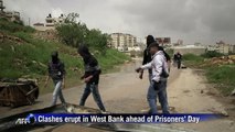 Palestinians clash with Israeli forces ahead of Prisoners' Day
