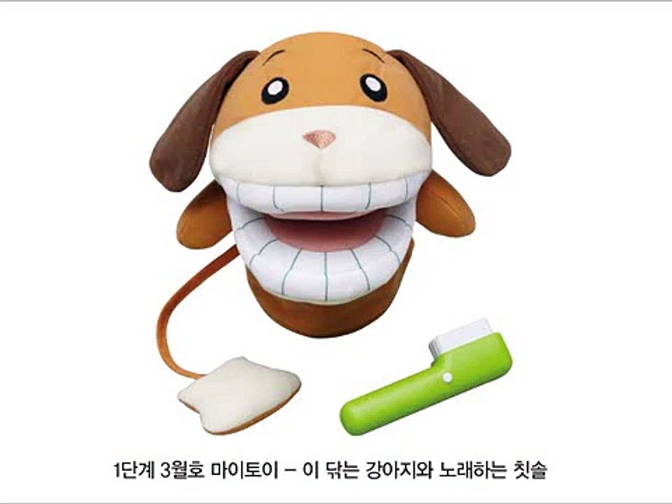 아이챌린지 이 닦는 강아지