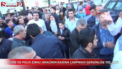 Cizre'de trafik kazası sonrası gerginlik!