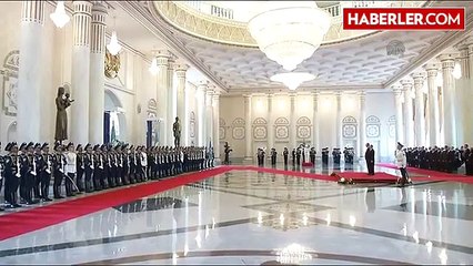 Cumhurbaşkanı Erdoğan, Kazakistan'da Resmi Törenle Karşılandı