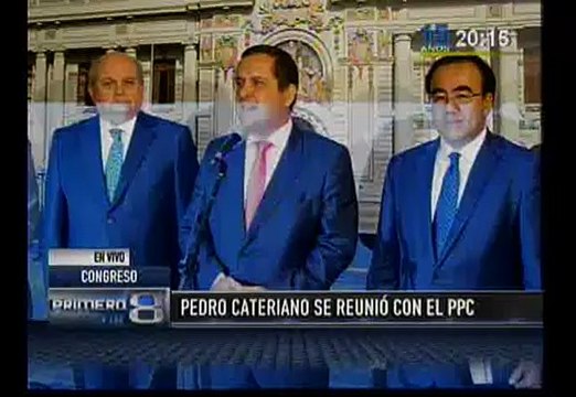 PPC-APP: No podemos adelantar si daremos voto de confianza a Pedro Cateriano