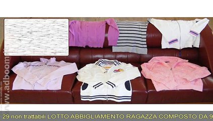 Download Video: FOGGIA, SAN SEVERO   LOTTO ABBIGLIAMENTO RAGAZZA 9 PEZZI FELPA EURO 29