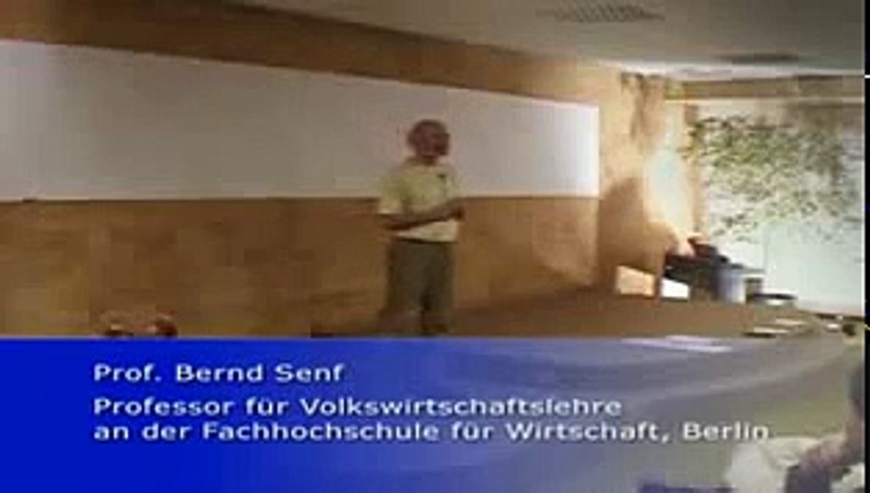 Prof Bernd Senf - Teil 1 Wilhelm Reich Viktor Schauberger Silvio Gesell 1/8