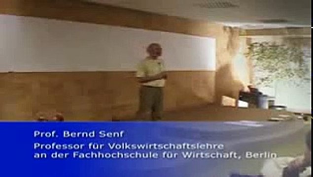 Prof Bernd Senf - Teil 1 Wilhelm Reich Viktor Schauberger Silvio Gesell 1/8
