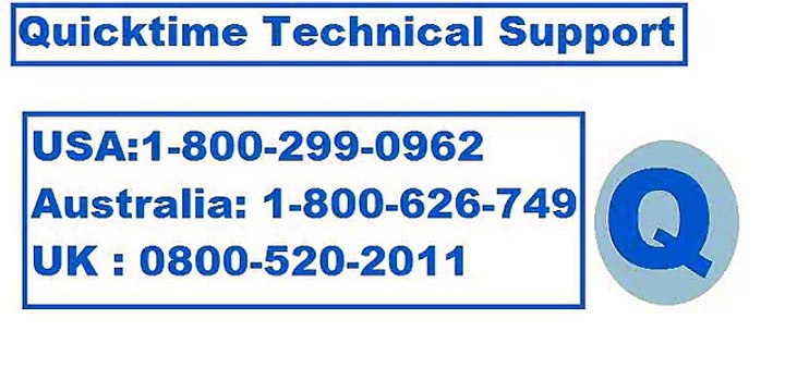 Quicktime Player Technical support phone number 1-800-299-0962