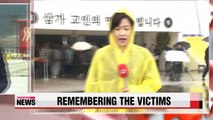 Ansan residents gather to mourn Sewol-ho anniversary