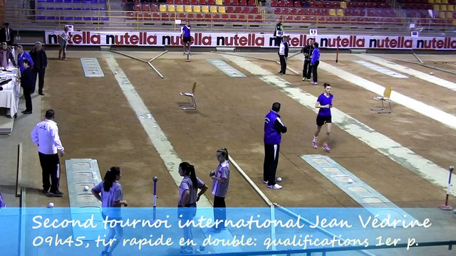 Qualifications 1, F25, tir rapide en double, Second tour international Jean Védrine, Sport Boules, Saint-Vulbas 2015