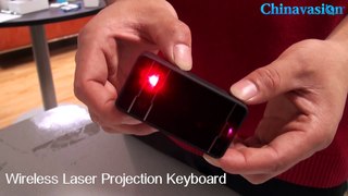 Wireless Laser Projection Keyboard With Mouse And Bluetooth Speaker