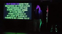 Abbie singing I Believe I Can Fly by R. Kelly- Karaoke Cover