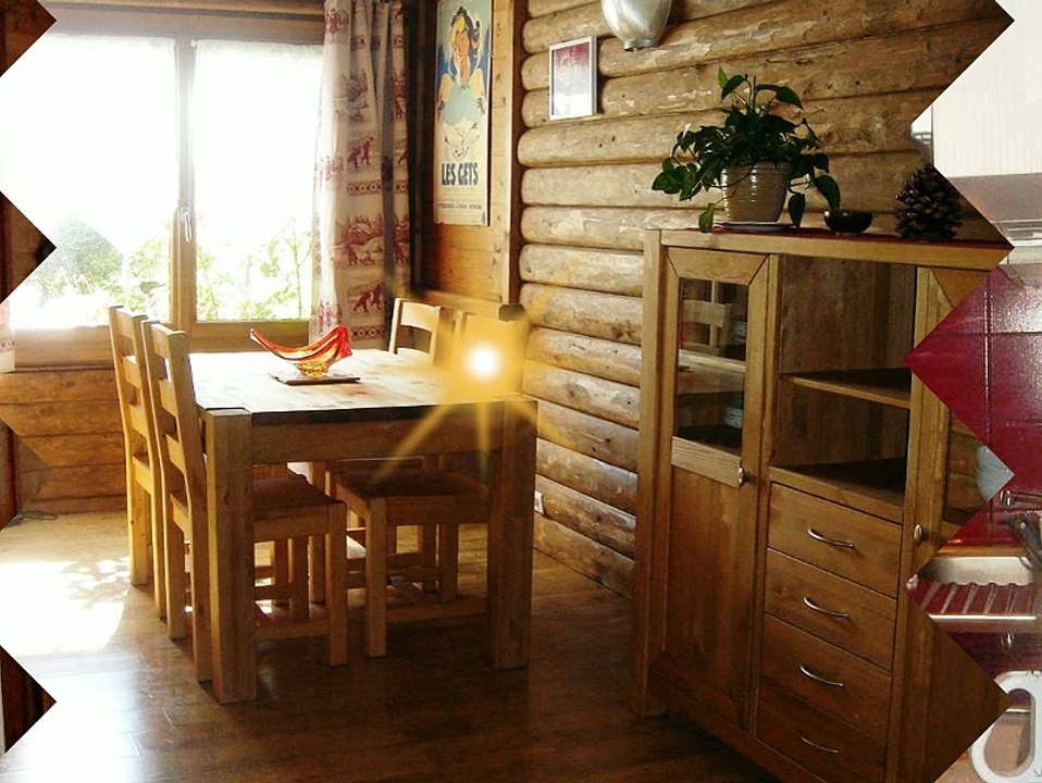 Location les Gets 74, appartement "le Nabor" ,chaleureux pour 4 personnes 59 m2