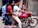 Very Funny Motor Bike One  Wheeling
